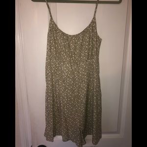 Sage Floral Abercrombie Romper Medium Tall